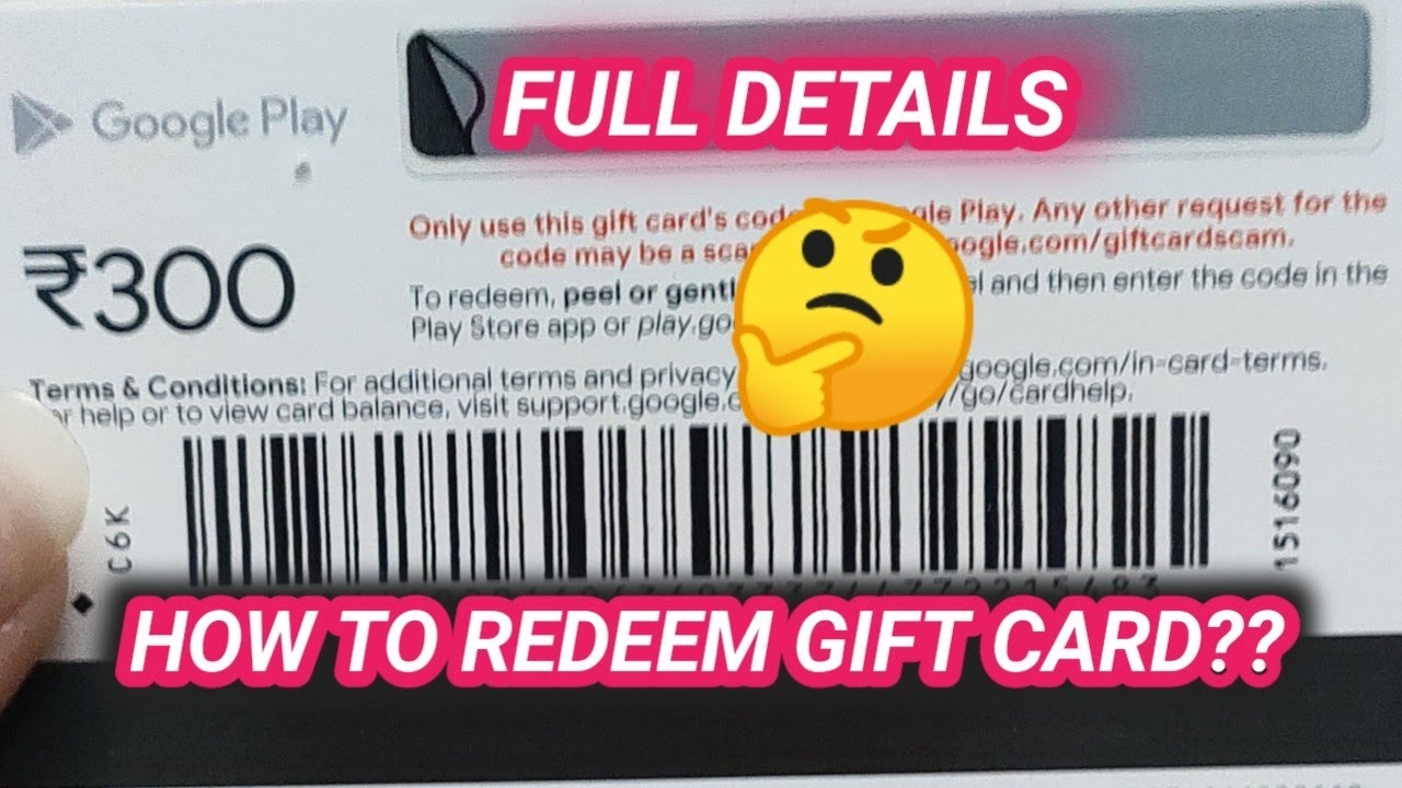 HOW TO REDEEM GOOGLE PLAY CARD?? YouTube