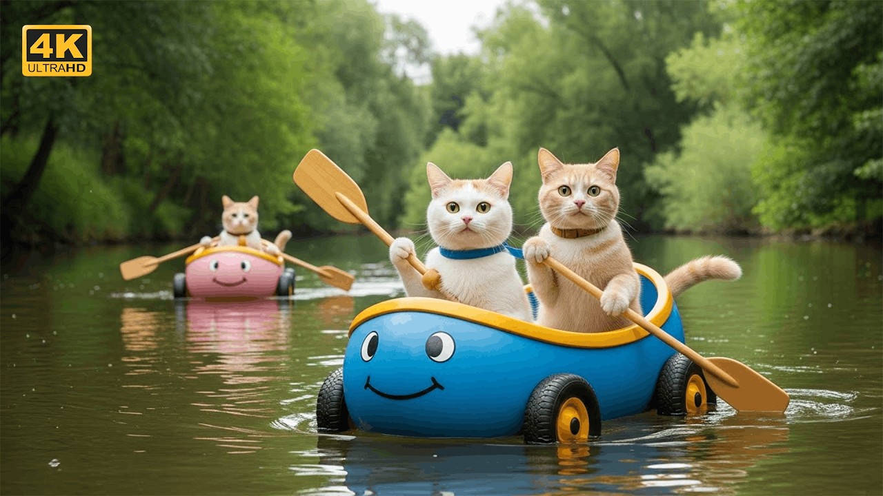 Mama Cat Trims Fur on the Farm… The Ending Will Melt Your Heart 🐾