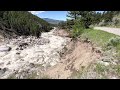 Yellowstone flooding in the Lamar Canyon