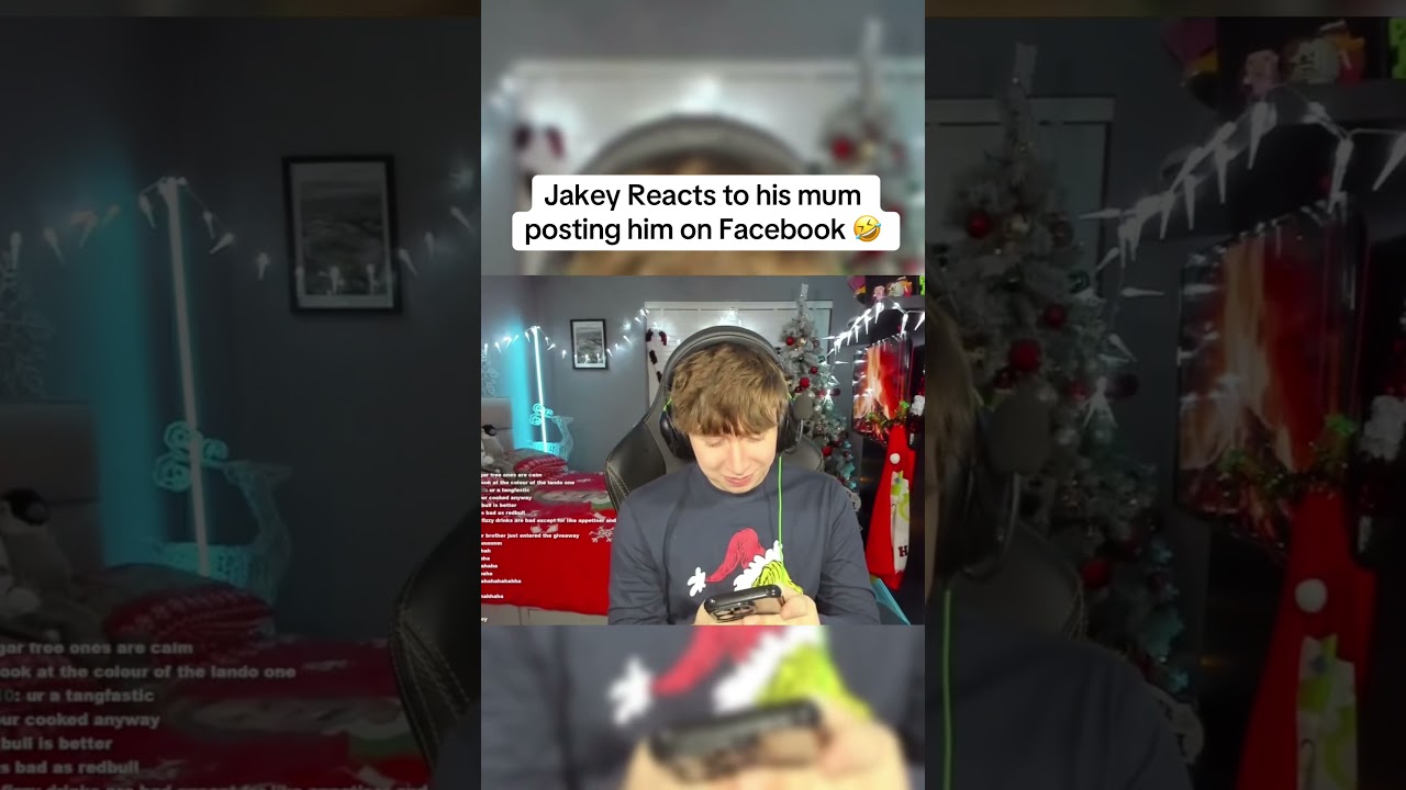 Jakey reacts to his mum posting him on Facebook 