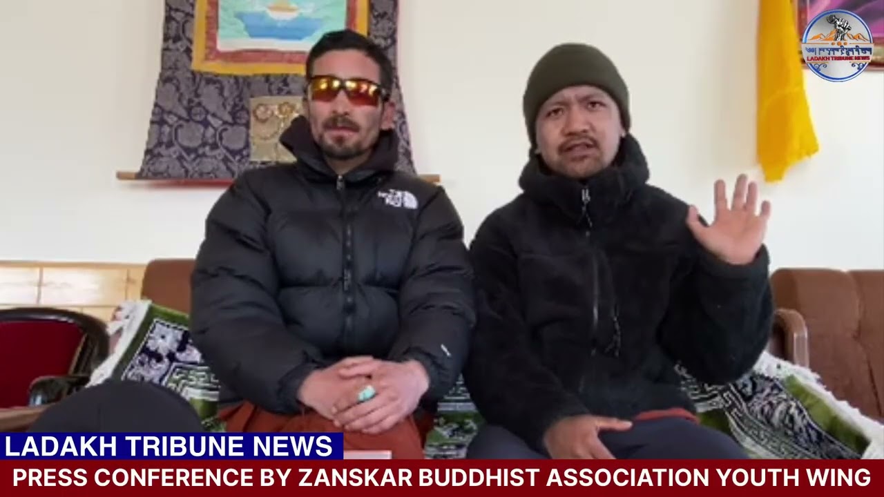 PRESS CONFERENCE BY ZANSKAR BUDDHIST ASSOCIATION YOUTH WING.