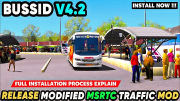 BUSSID V4.2 !! Release Modified Msrtc Traffic Mod For Bus Simulator Indonesia || Offroad Gamers ||