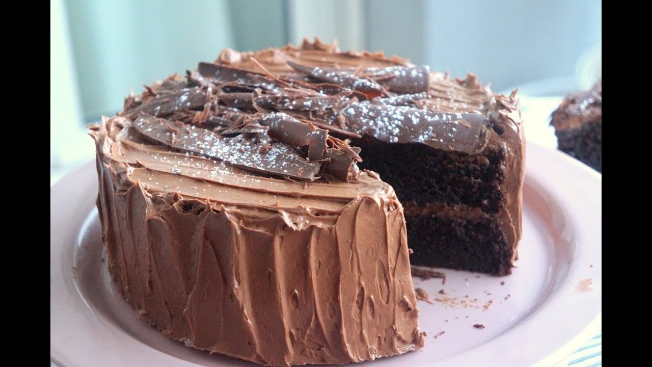 Beathy' s Chocolate Coffee Cake With Buttercream Frosting