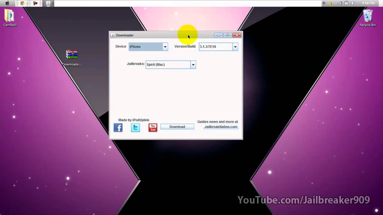 JailbreakDownloader Download the Jailbreak Tools for any iDevice