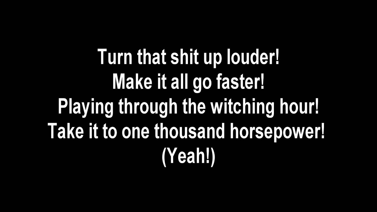 Godsmack - 1000Hp Lyrics On Screen