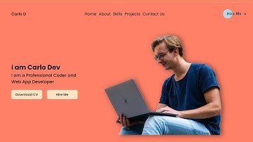 CREATE Your DREAM Portfolio Website with HTML and CSS! Portfolio Website #1