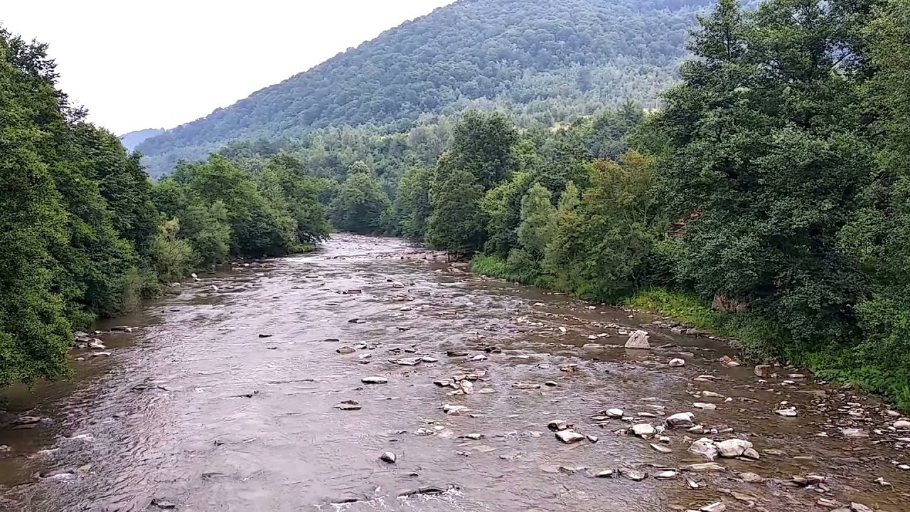 Karpaty river Uzh Kostrino Ukraine