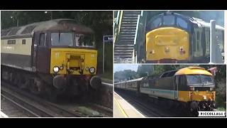 (2 RAILTOURS IN 1) WCR 57313 and 601 at Hounslow and LSL 37667 & 47712 at Syon Lane