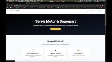 Demo Website Bengkel Motor dan History Sparepart