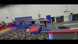 Vault Front Handspring Double Front Attempt
