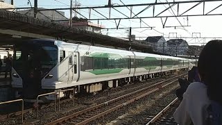 E257系5000番台OM-92編成 特急早春成田山やまなし号小淵沢行き送り込み回送ミュージックホーンを鳴らしながら成田駅入線