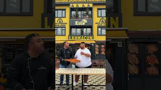 Turkey Ka 1 Meter Lahmacun Challenge! 😱#dhoka #turkeyfood #estlahmacun #turkishpizza