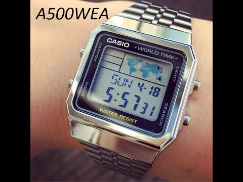 CASIO A500WEA-1E A164WA-1V КАРТА МИРА