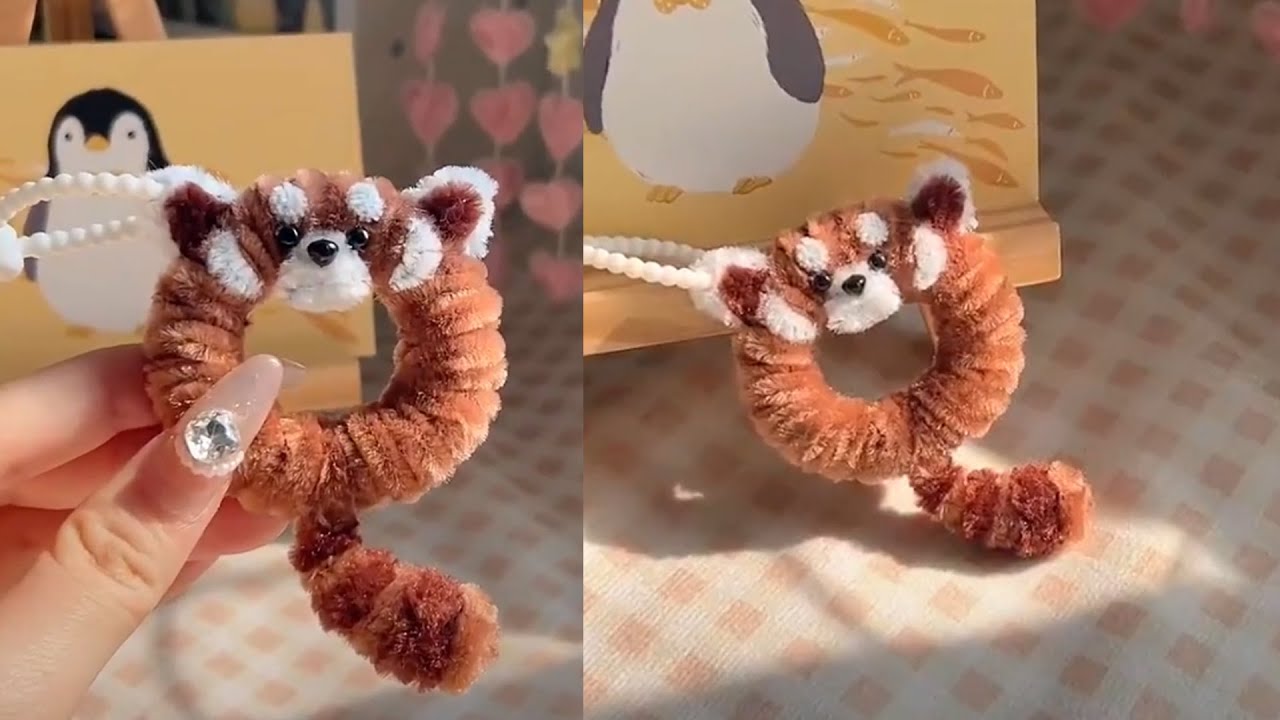 作り方】簡単♡ モールで簡単手作かわいいキーホルダーを作りました