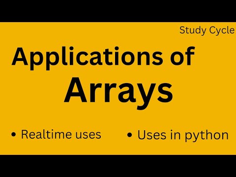 Applications of Array in data structure | Application of Arrays in ...
