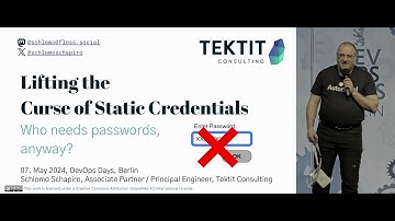 Lifting the Curse of Static Credentials - DevOpsDays Berlin 2024 - Schlomo Schapiro