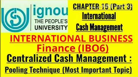 IGNOU- MISSION 70 %: M.COM IBO 6 CHAPTER 15 (PART 3) JUNE\DECEMBER TEE EXPECTED Q&A