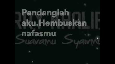 Harry khalifah suaramu syairku