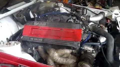 Saab c900 Track Car First Start up 1