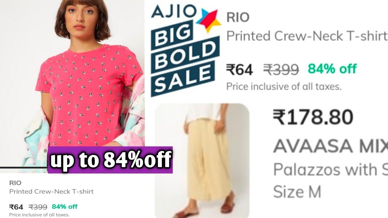 Ajio women tshirts haul YouTube