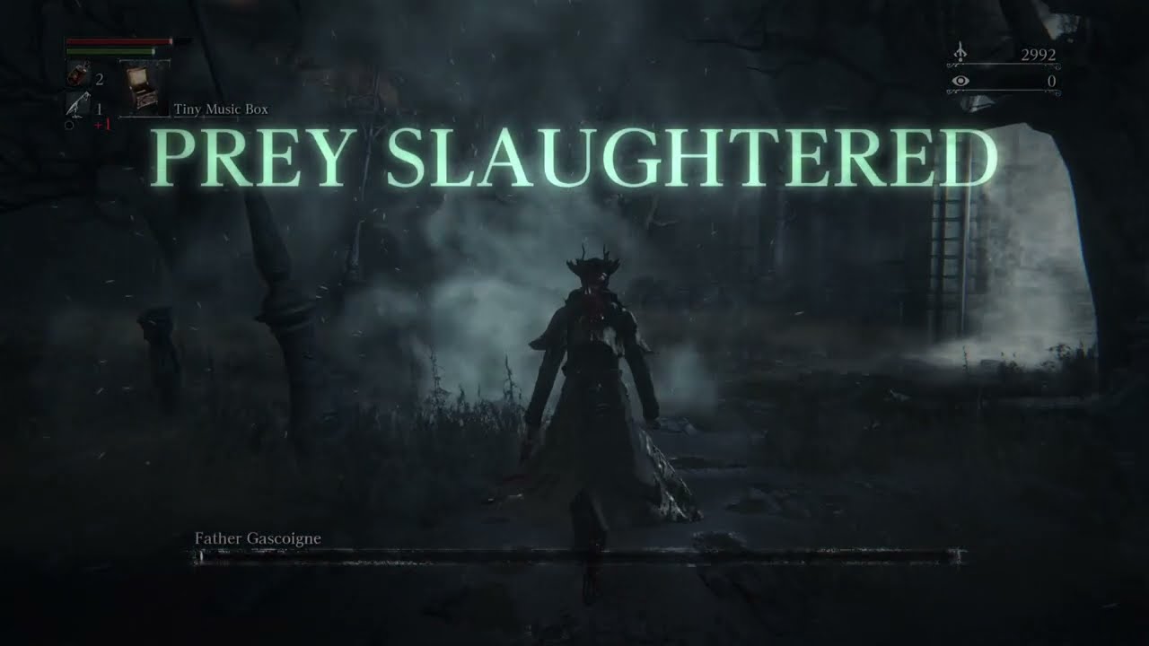 Bloodborne: Killing Father Gascoigne with Hunter Pistol Only