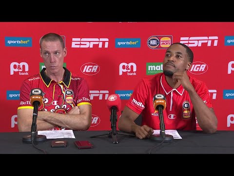 John Rillie and Bryce Cotton press conference vs Adelaide 36ers - Round 6, NBL24