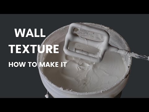 Video: Hoe textuur muren met voegmassa?