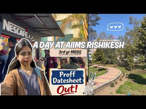 A day at AIIMS RISHIKESH✨🩺 #vlog #mbbs #viral #study
