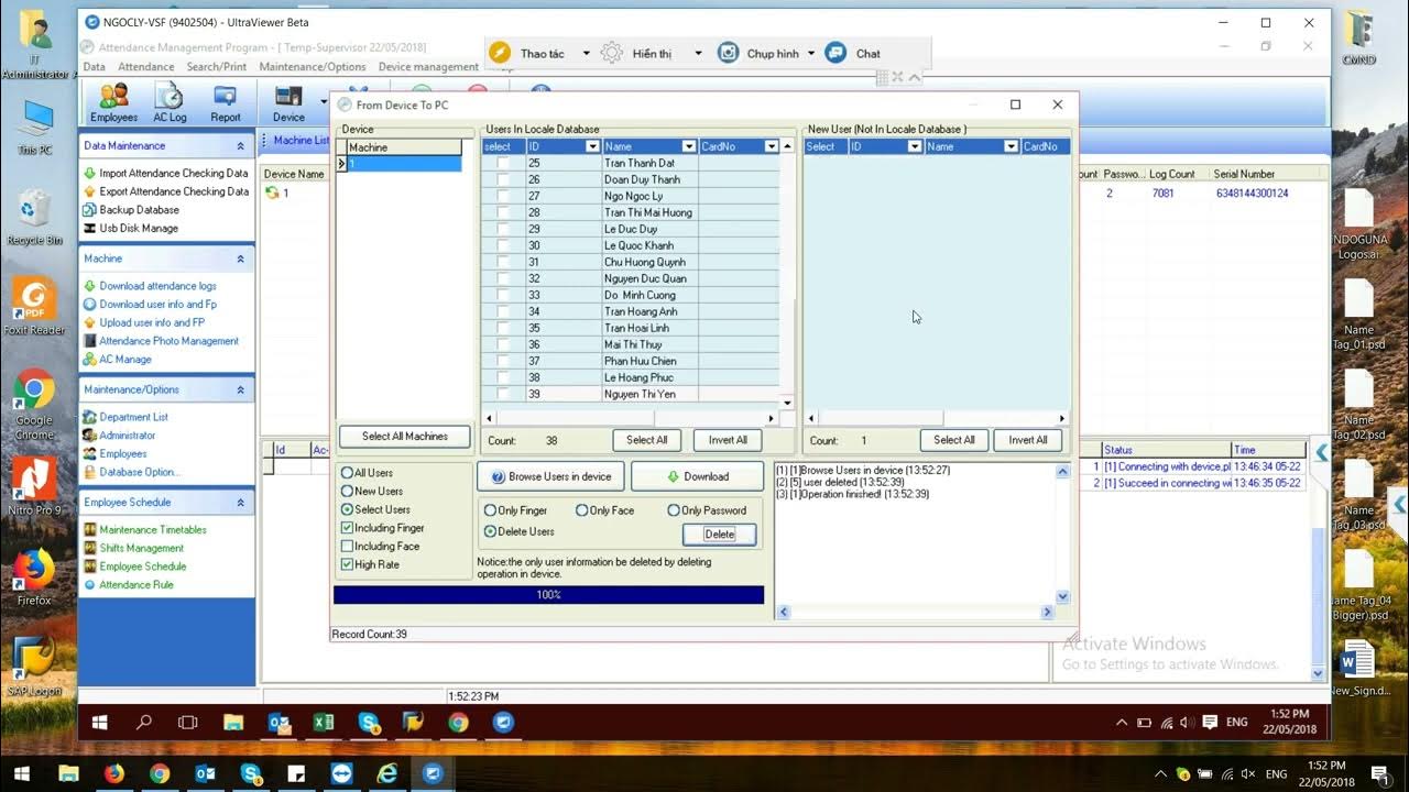 How to delete a user on zkteco time attendance management youtube