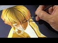 【鬼滅の刃/善逸】リアルイラストぜんいつ?描いてみた。映画化記念きめつのやいばイラスト