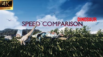 SPEED COMPARISON 3D 4k/Which dinosaur was the fastest?🦖🦕