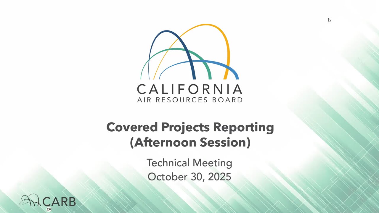 Building Embodied Carbon Reporting Technical Meeting – Covered Projects