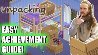 Unpacking Achievement Guide! 1.5 Hr 100% - Easy Gamepass Achievements with Morvi