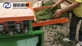Hemp leaf stripping and separator machine