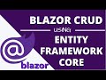 Crud using blazor and entity framework core in aspnet core