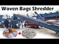 No More Tangling! High-Efficiency Shredder for PP Woven Bags & Jumbo Bags Recycling ♻️