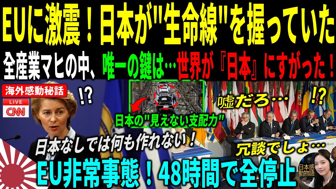 [海外感動秘話] 「日本が消えて困る国があるのか？」EU会議で大爆笑したフランス教授が、48時間後に一言も話せなくなった理由