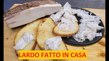 Come conservare un pezzo di lardo?