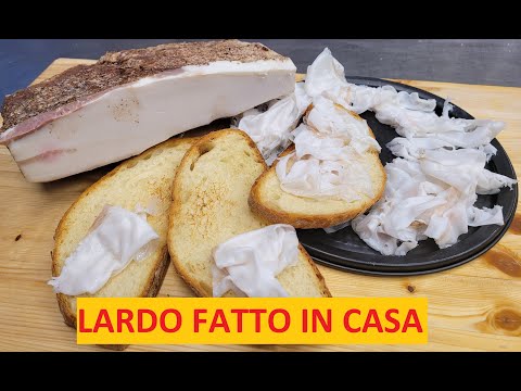 Video: Ricetta Per Salare Il Lardo Con L'aglio