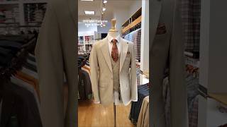 Level up your summer style with this timeless beige suit ☀️ #mensfashion #summerstyle #mensuit