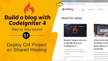 #51. Deploy CodeIgniter 4 Blog on Shared Hosting (cPanel)