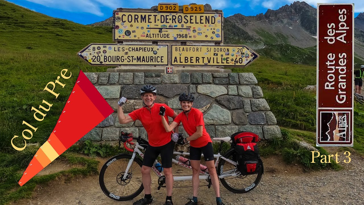 Tandem Bicycle Tour Across France! // Ep.3 Col Saisies, Pre, Roselend Route of the Grand Alps