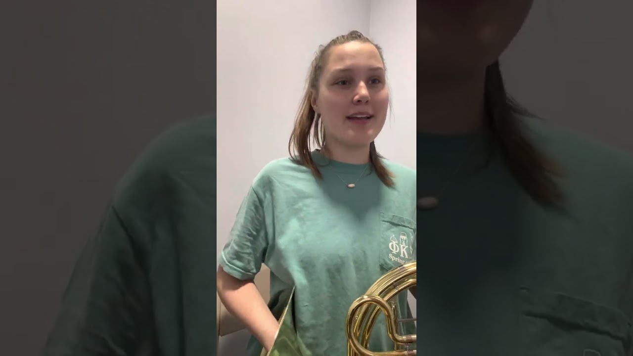 Chromatic scale on French horn and embouchure