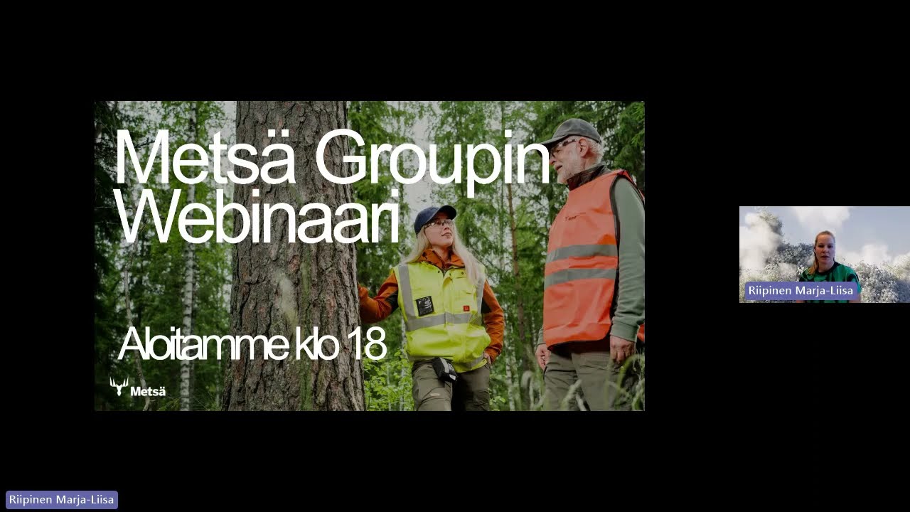 Metsä Groupin webinaari: Metsä Gropin jäsenedut ja Metsäverkko 7.4.2026
