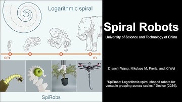 SpiRobs: Logarithmic spiral-shaped robots for versatile grasping across scales