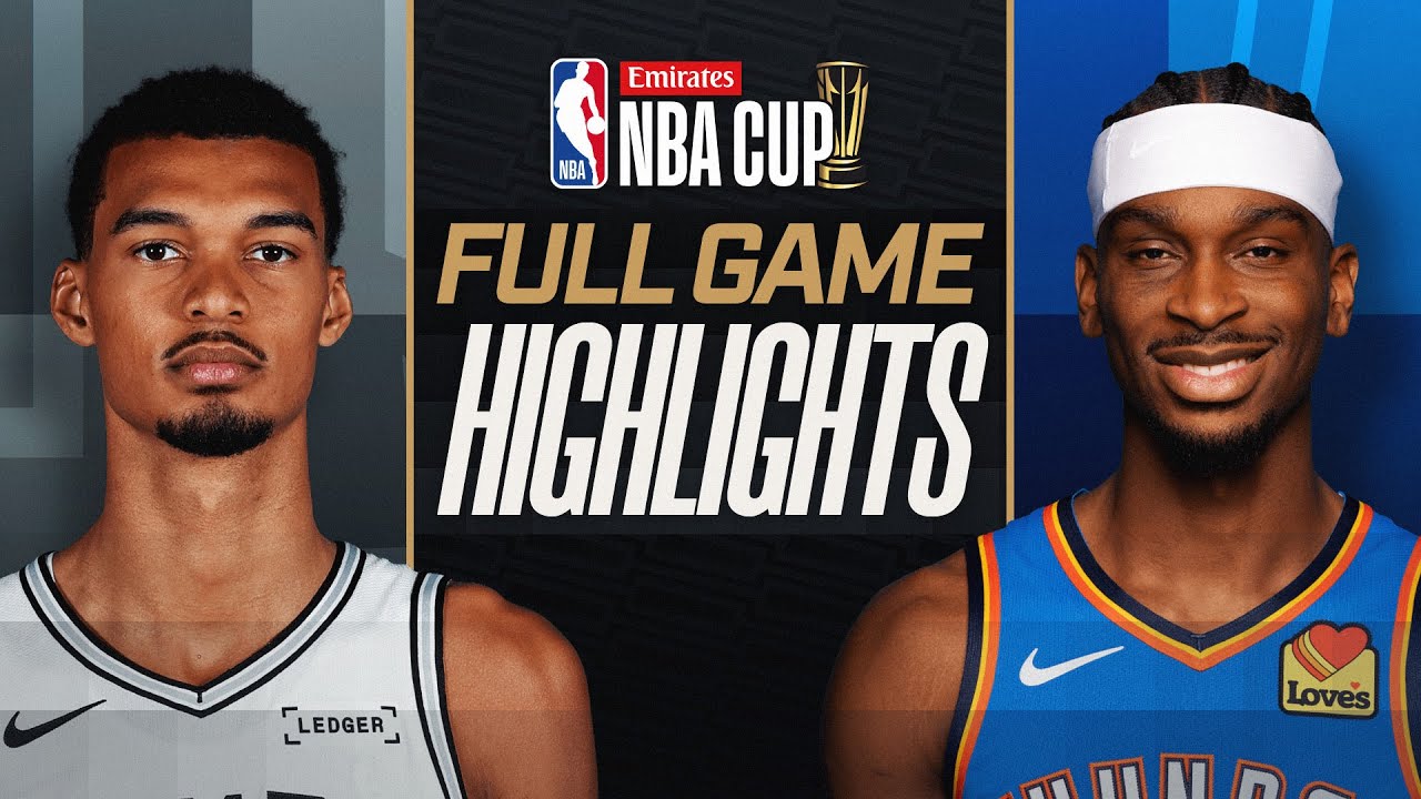 SPURS at THUNDER | EMIRATES NBA CUP 🏆 | FULL GAME HIGHLIGHTS | December ...