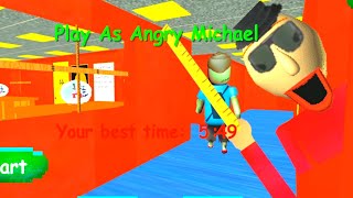 PLAY AS ANGRY BALDI OR IN THIS CASE, ANGRY MICHAEL!! | Baldi's Basics in Education and Learning screenshot 2