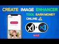 Create Ai Image Enhancer website & Earn Money Online Every Day 100$ 🤑#ai #telugu #india ndia