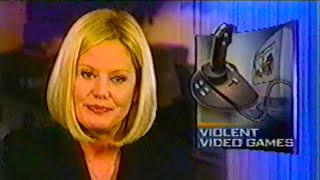2002 CBS News Report on Violent Video Games by Byron Pitts with Bonnie Behrend and Doug Lowenstein screenshot 5