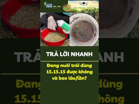 APN - Đang nuôi trái dùng 15:15:15 được không và bao lâu một lần? #apnhoamau